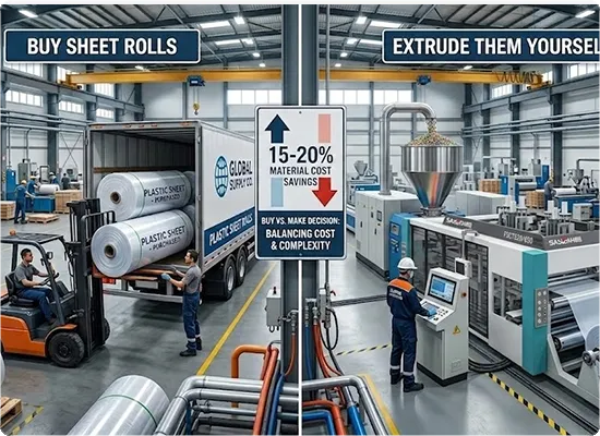 Supply Chain - Buying vs Making Sheet Rolls