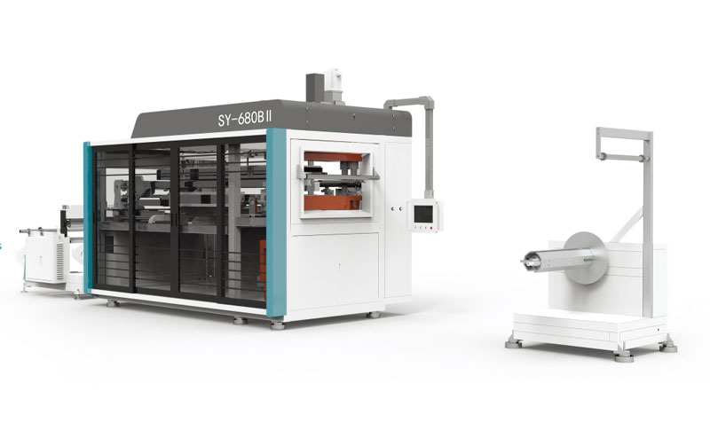 automatic thermoforming machine, plastic cup production