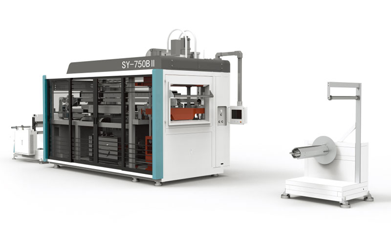 automatic thermoforming machine, plastic cup production
