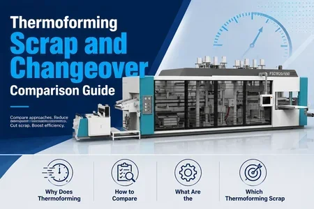 thermoforming changeover time scrap reduction illustration