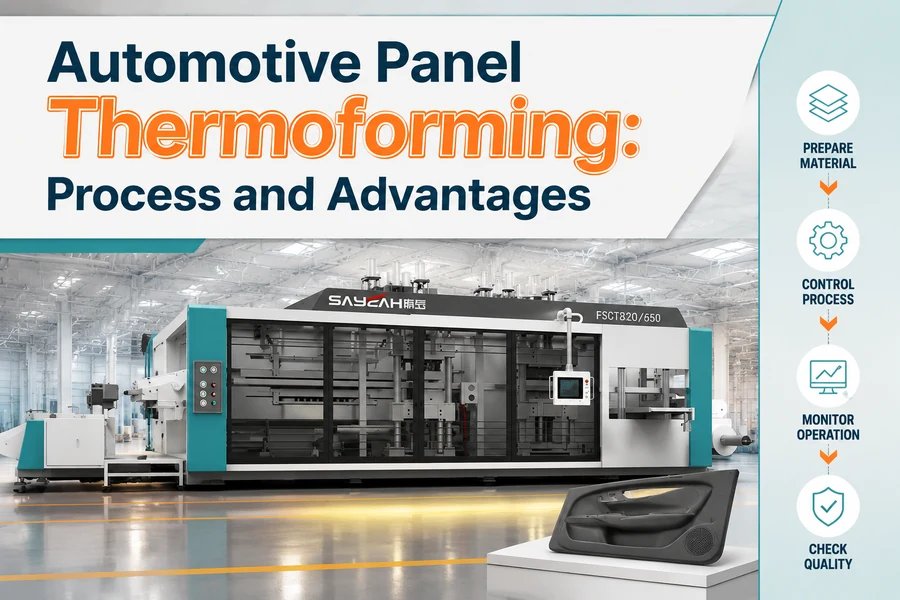 automotive panel thermoforming promotional poster for Automotive Panel Thermoforming: Process and Advantages